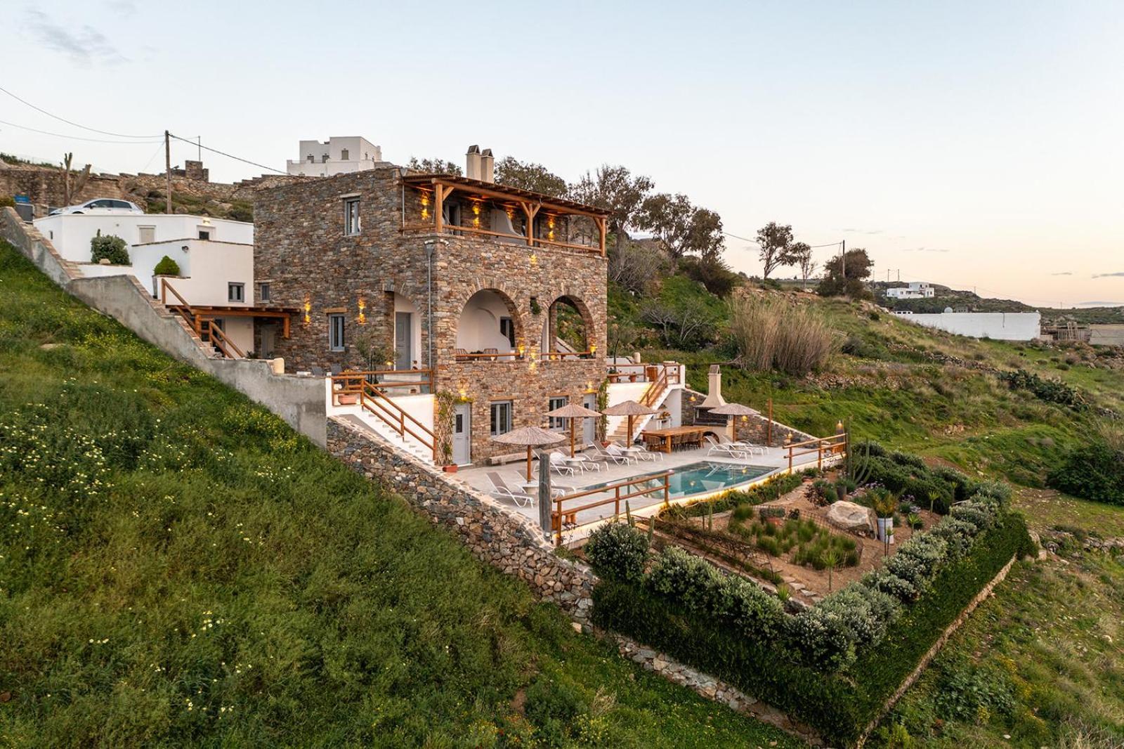 Villa Papa Glinado Naxos Екстер'єр фото