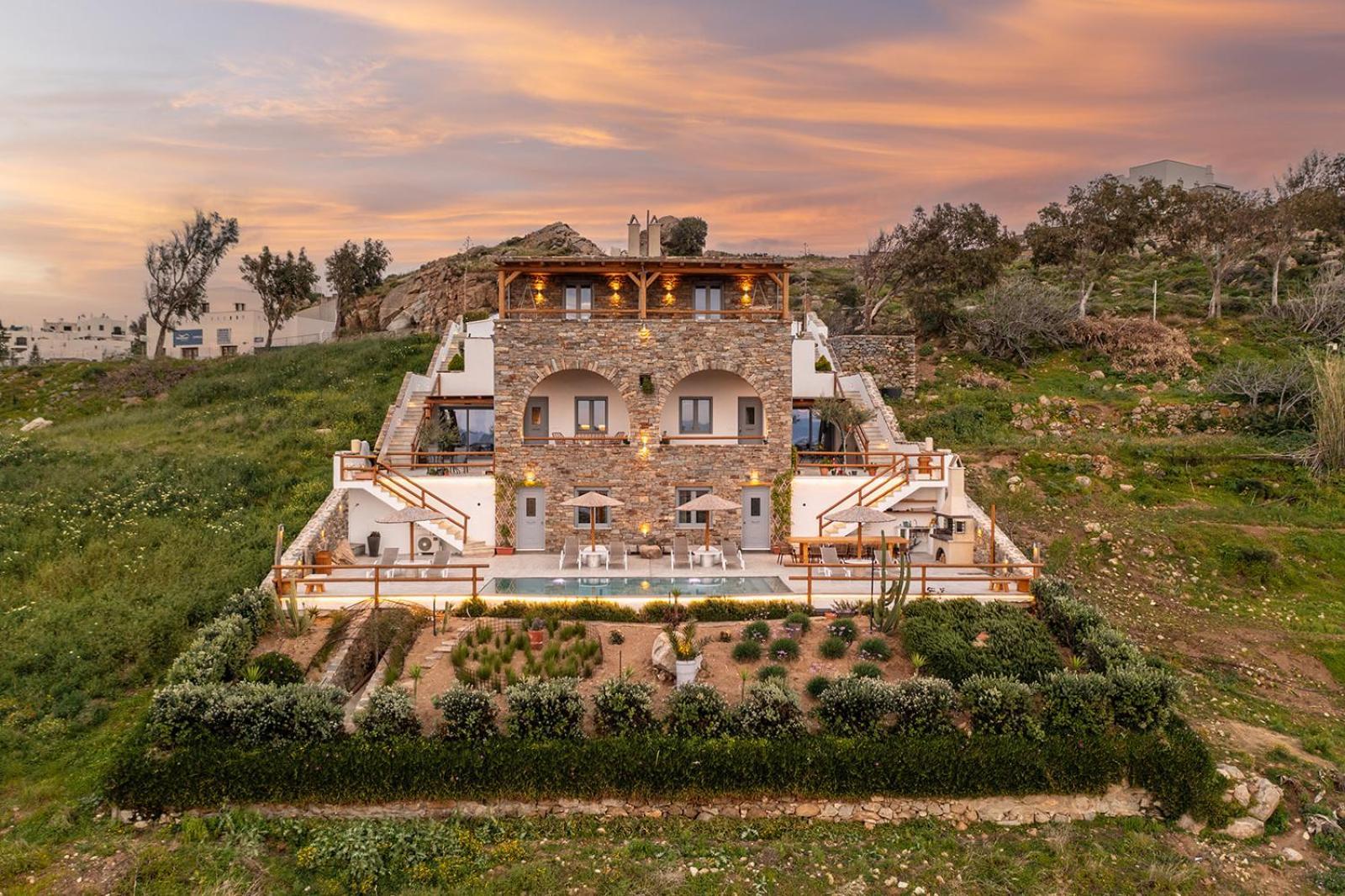 Villa Papa Glinado Naxos Екстер'єр фото
